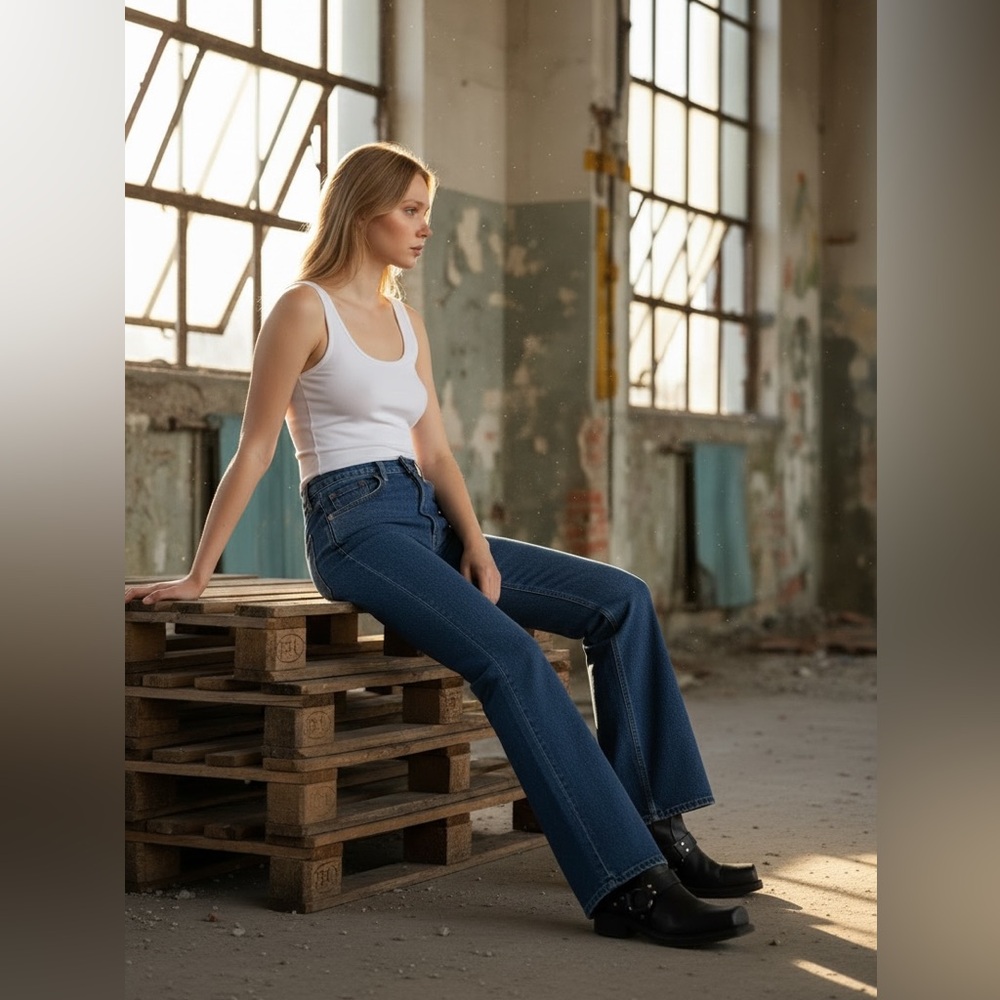 RE/DONE
The Riding Jean high-rise flared jean Size 23 NWT Runs Big More a 24/25 - Picture 6 of 9